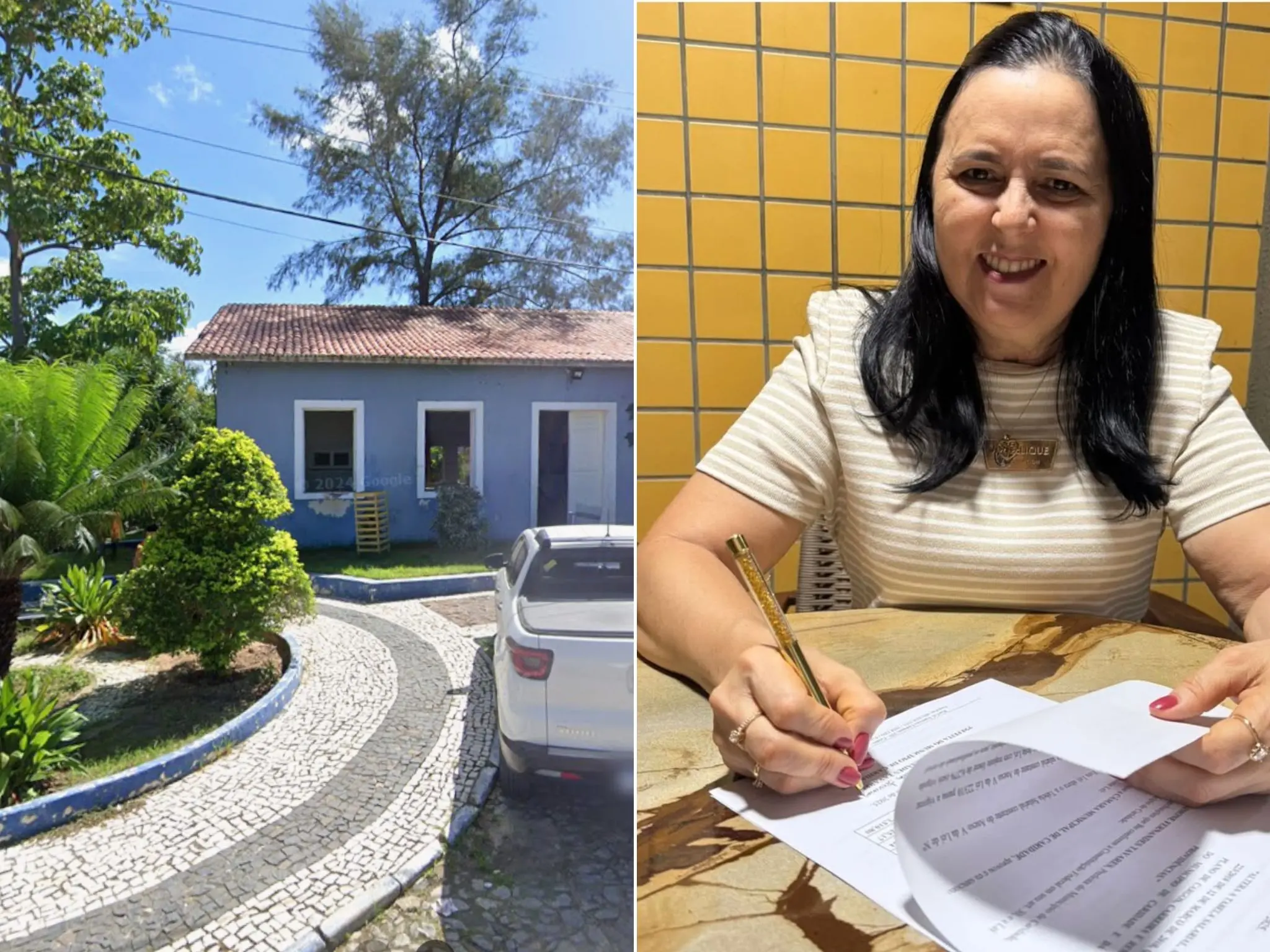 Fotos mostram da Prefeitura de Caridade e da prefeita Simone Tavares.