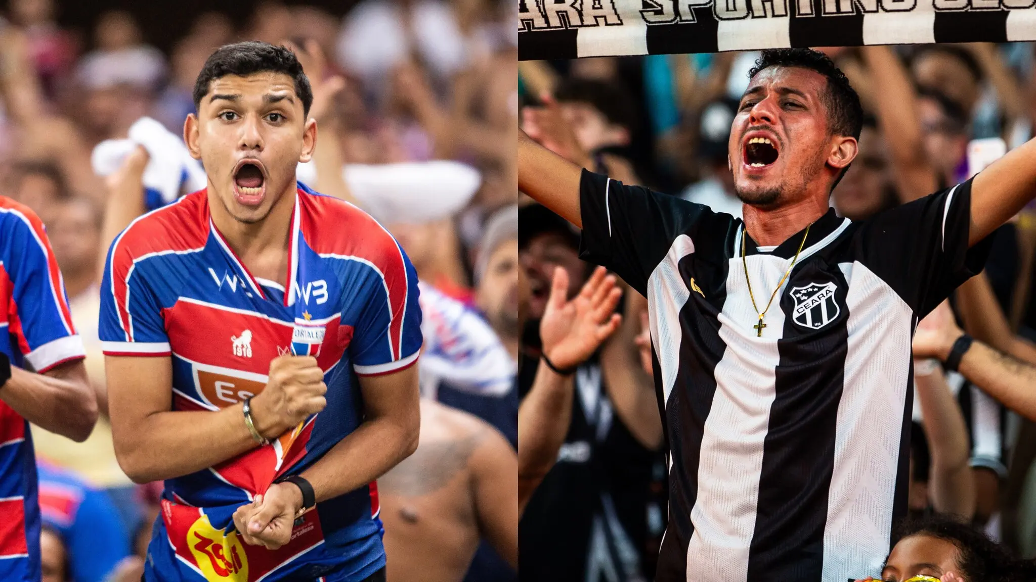Nova pesquisa apontou quais times têm mais torcedores entre o público jovem em Fortaleza