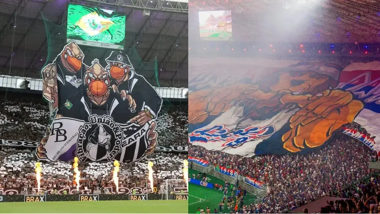 Atletas em ação no Clássico-Rei