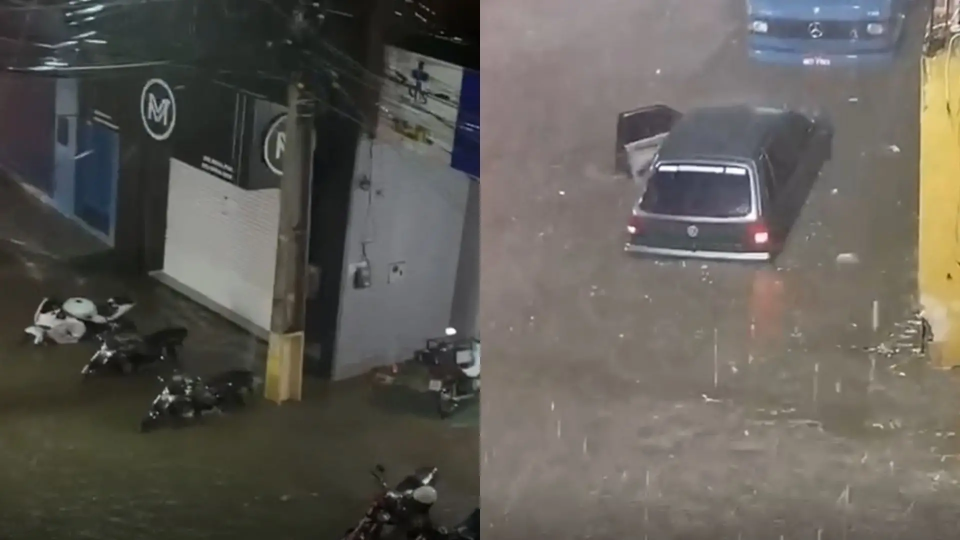 Chuva intensa causa transtornos em Canindé; homem foi arrastado por rio.