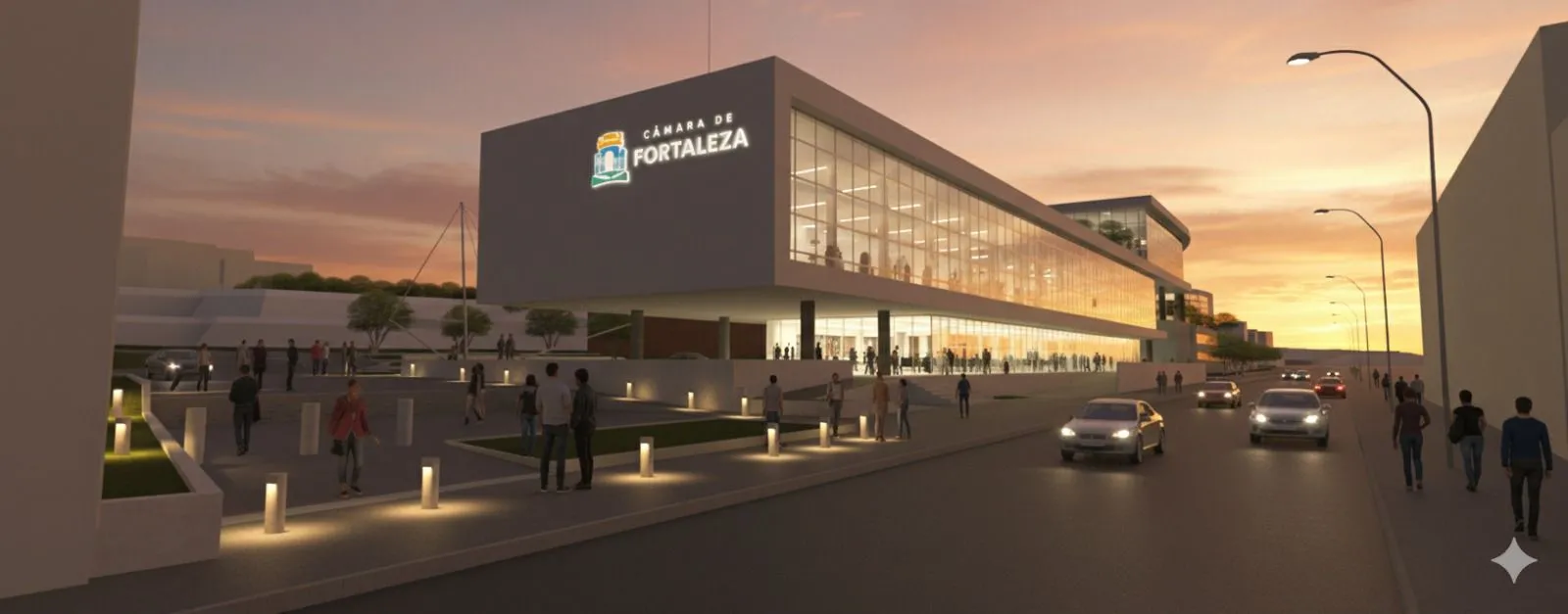 O projeto tem exigências do IPHAN para limitações da altura máxima e preservação da visibilidade marítima.