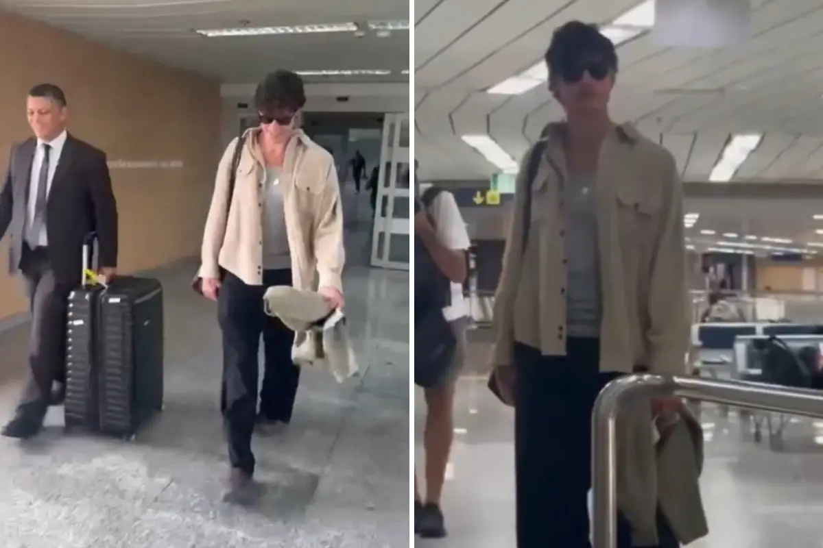 Imagem de Shawn Mendes, flagrado desembarcando no Rio de Janeiro.