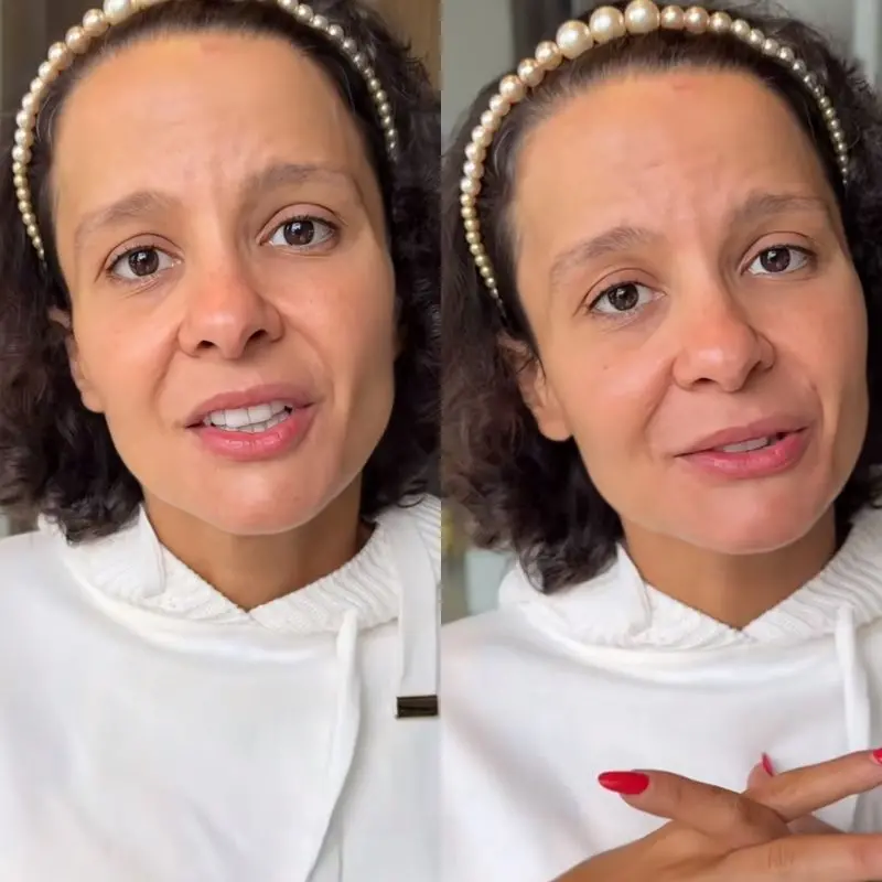 Maiara falou sobre seu cabelo natural e comemorou o resultado de tratamento que vem fazendo. 