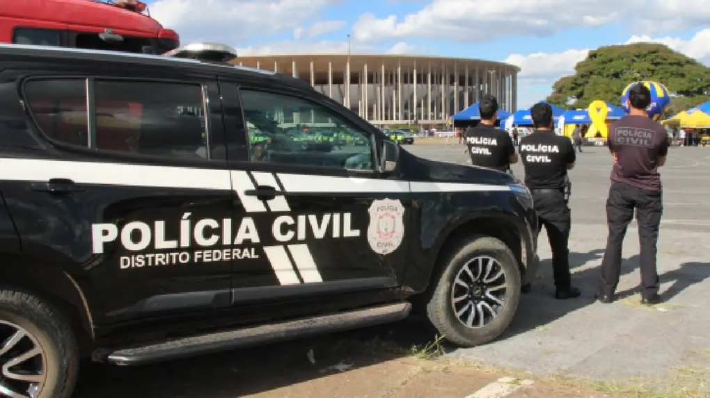 Viatura com policiais em ação em pontos do Distrito Federal.