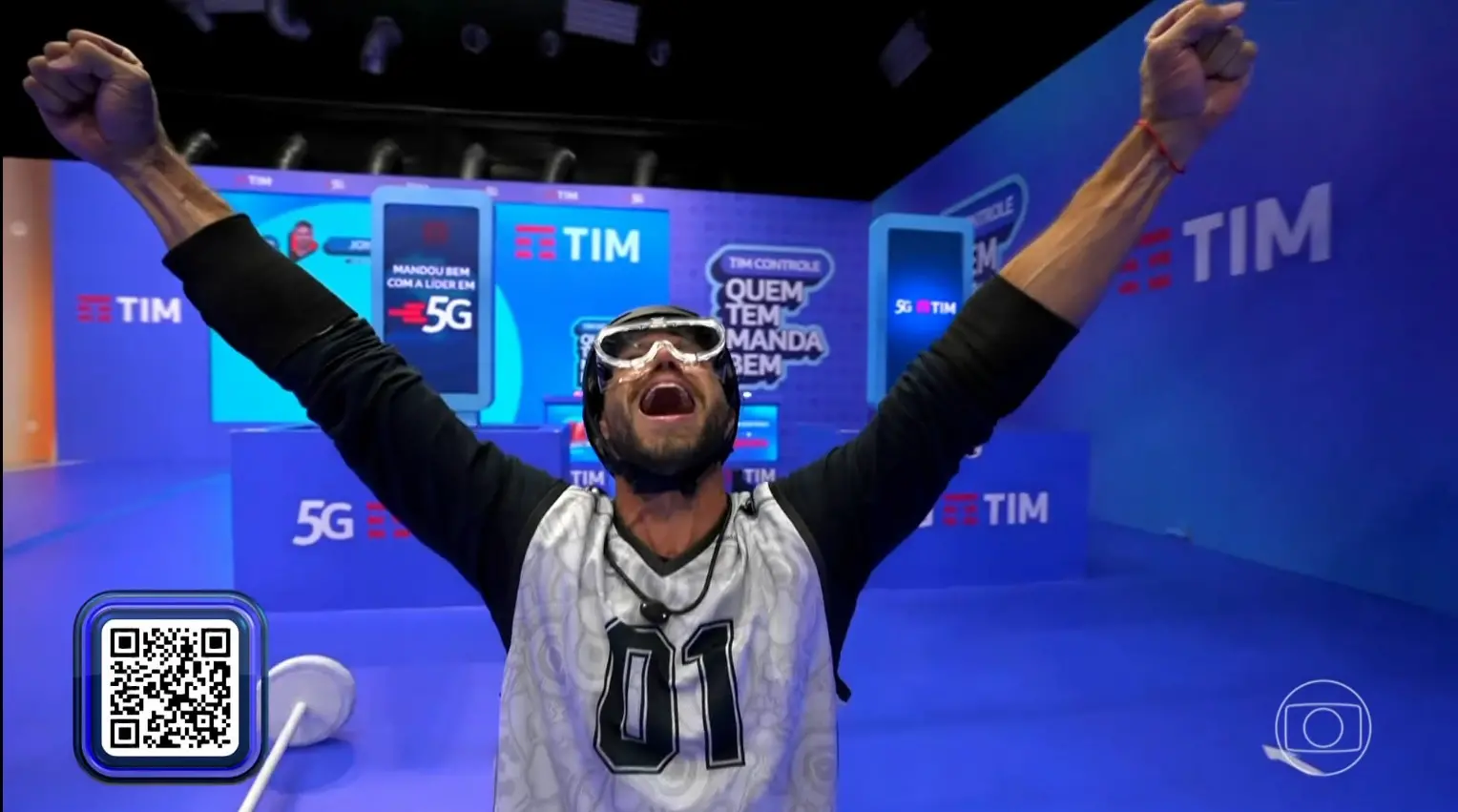 Jonas comemora a liderança.