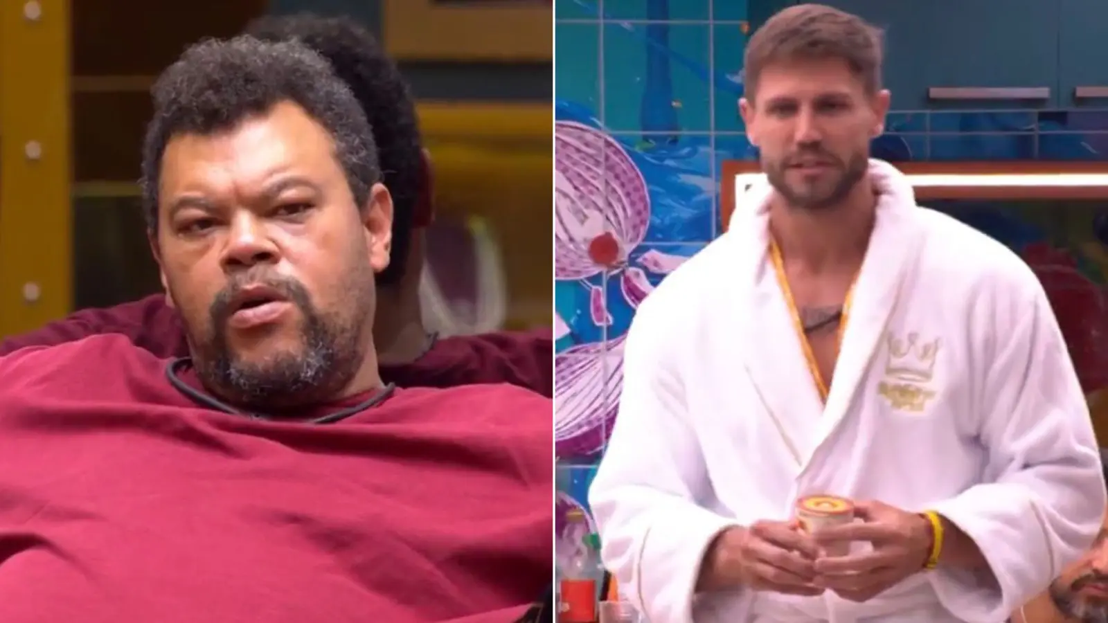 Montagem de fotos mostra Babu à esquerda e Jonas à direita.