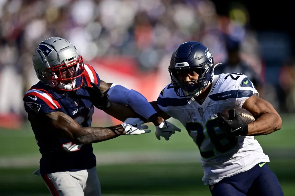 Foto de Seattle Seahawks e New England Patriots se enfrentam pela final do Super Bowl