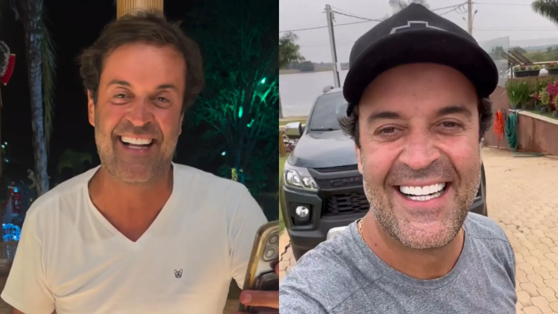 Colagem de fotos do influenciador Henrique Maderite.