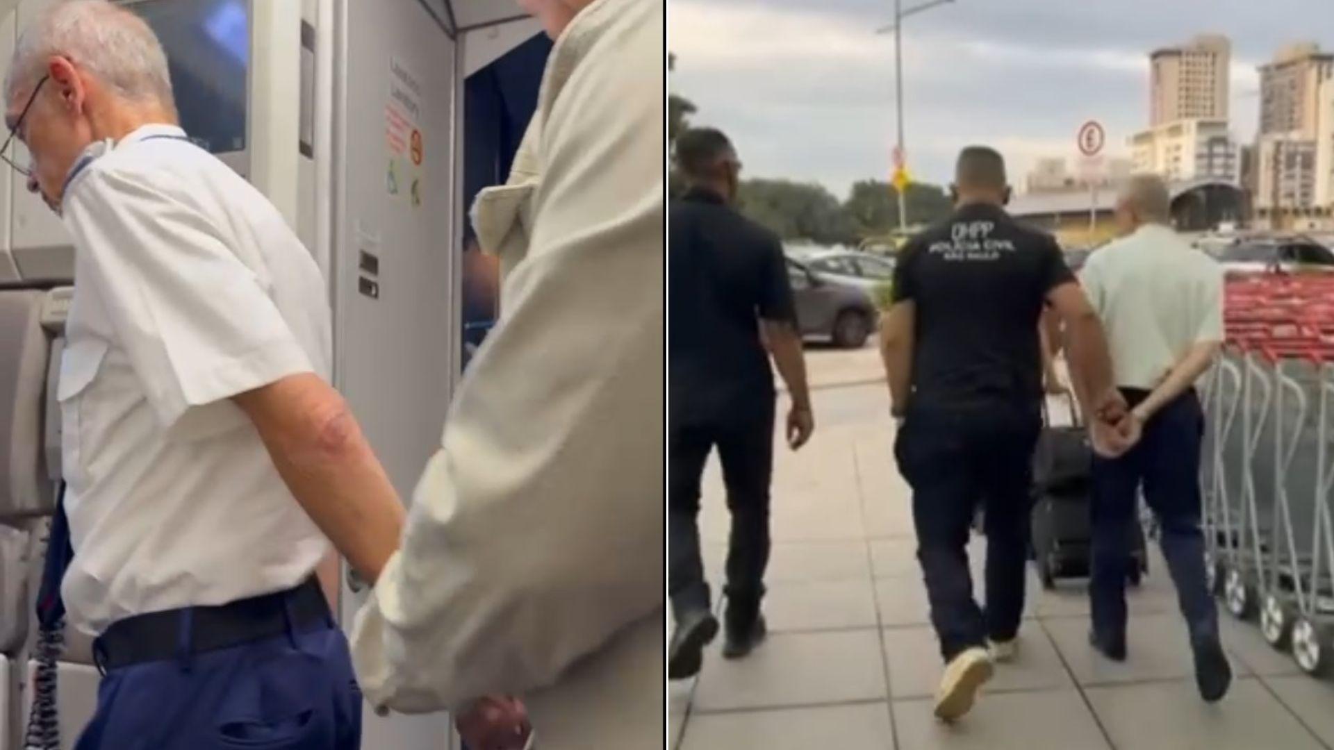 Piloto preso em Congonhas.