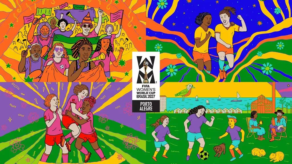 A artista Carla Barth fez as artes que representam Porto Alegre.