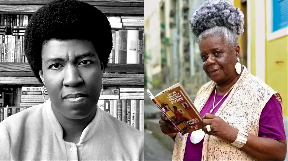 As autoras Octavia Butler e Conceição Evaristo.