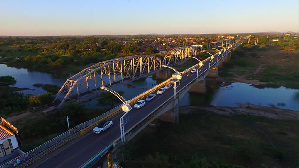 Foto aérea da cidade de Iguatu, na região Centro Sul do Ceará.