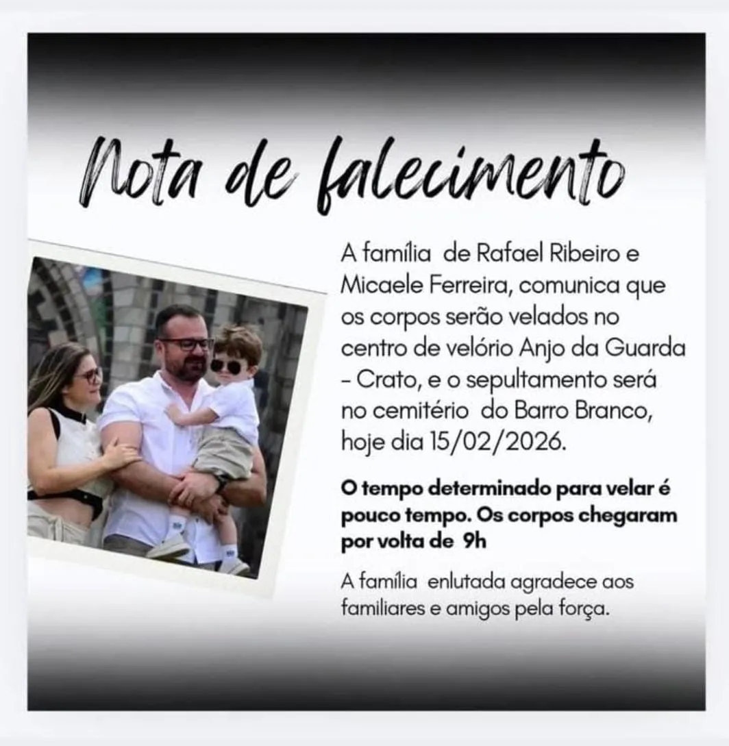 Os corpos da família devem ser velados no Crato.