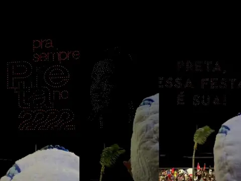 Imagem da notícia: Preta Gil é homenageada com drones e show de luzes no Carnaval de Salvador