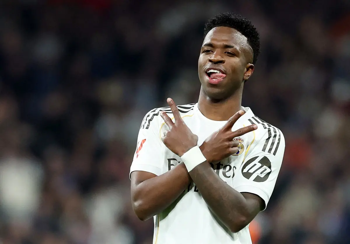 Vini Junior em ação pela Seleção Brasileira