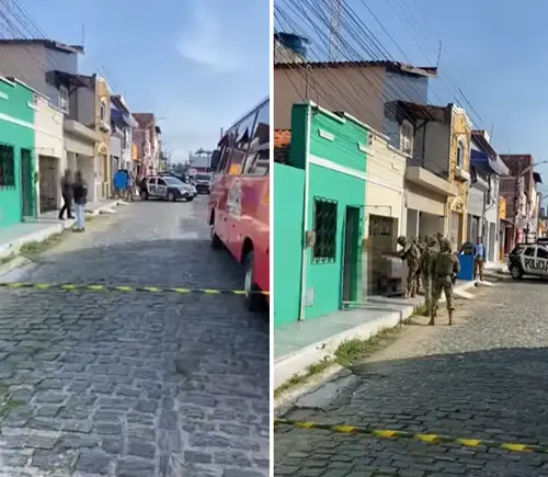 imagens sequestro negociacao em andamento casa verde rua publica, policiais.