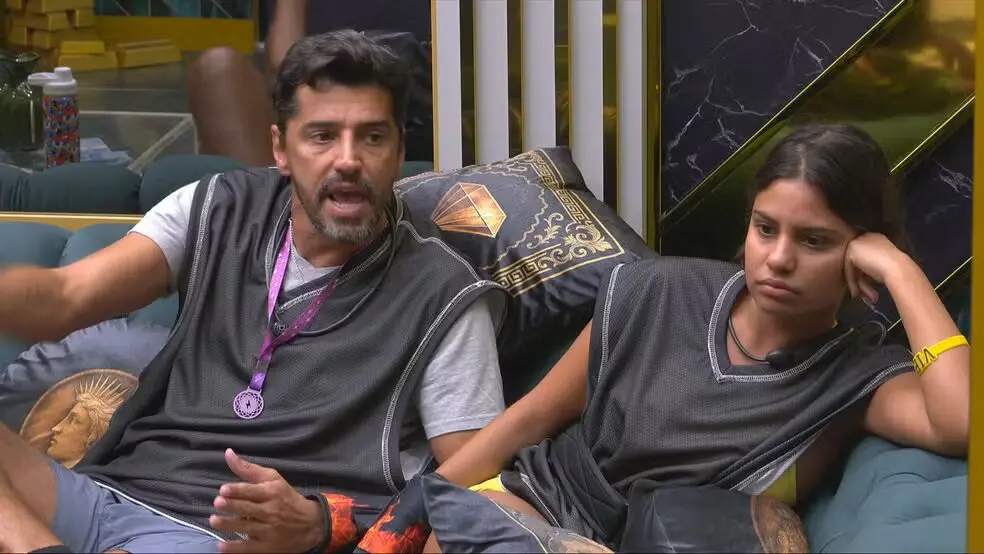 Foto de Alberto Cowboy e Gabriela, participantes do BBB 26.