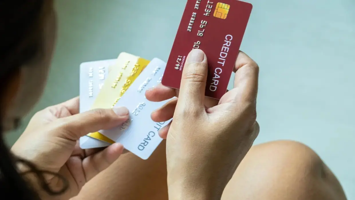 Cartões de crédito.