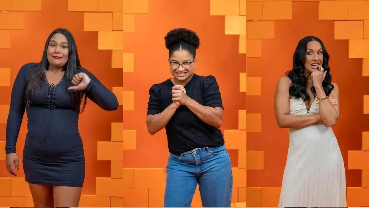 Chaiany, Milena e Maxiane, participantes do BBB 26 que estão no paredão
