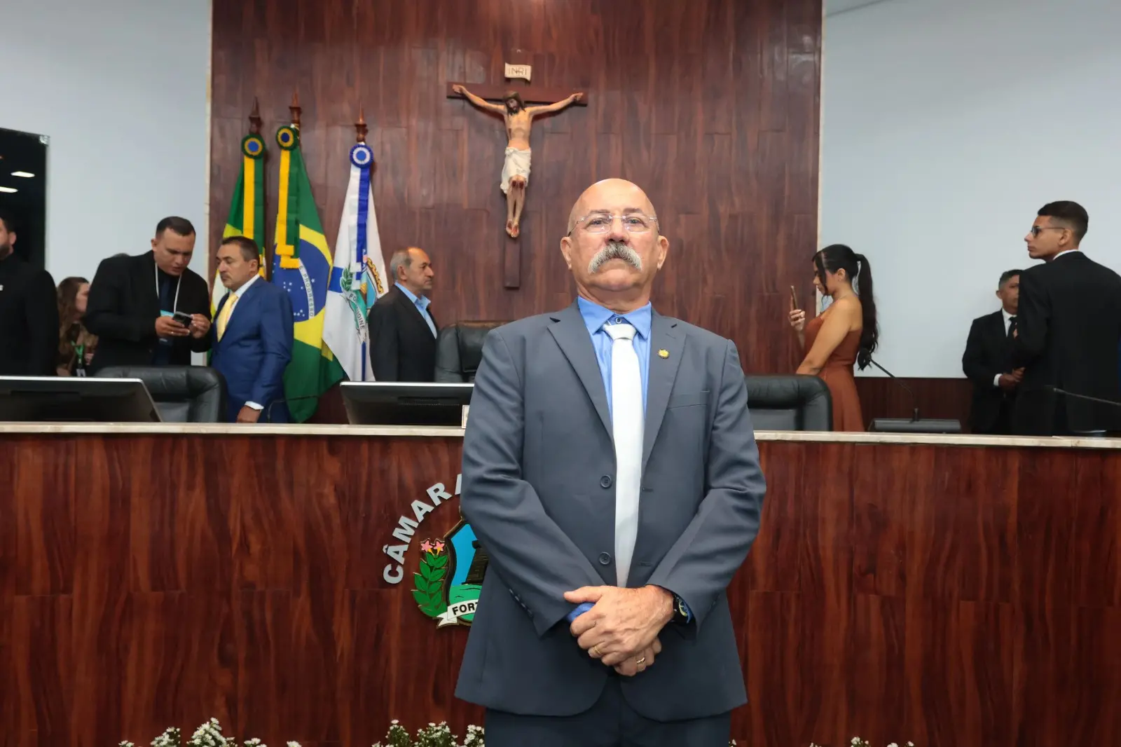 Vereador Inspetor Alberto na Câmara de Fortaleza.