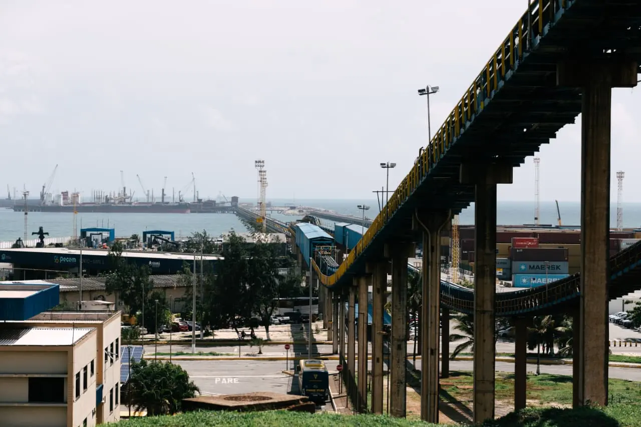 Foto do Complexo Industrial e Portuário do Pecém.