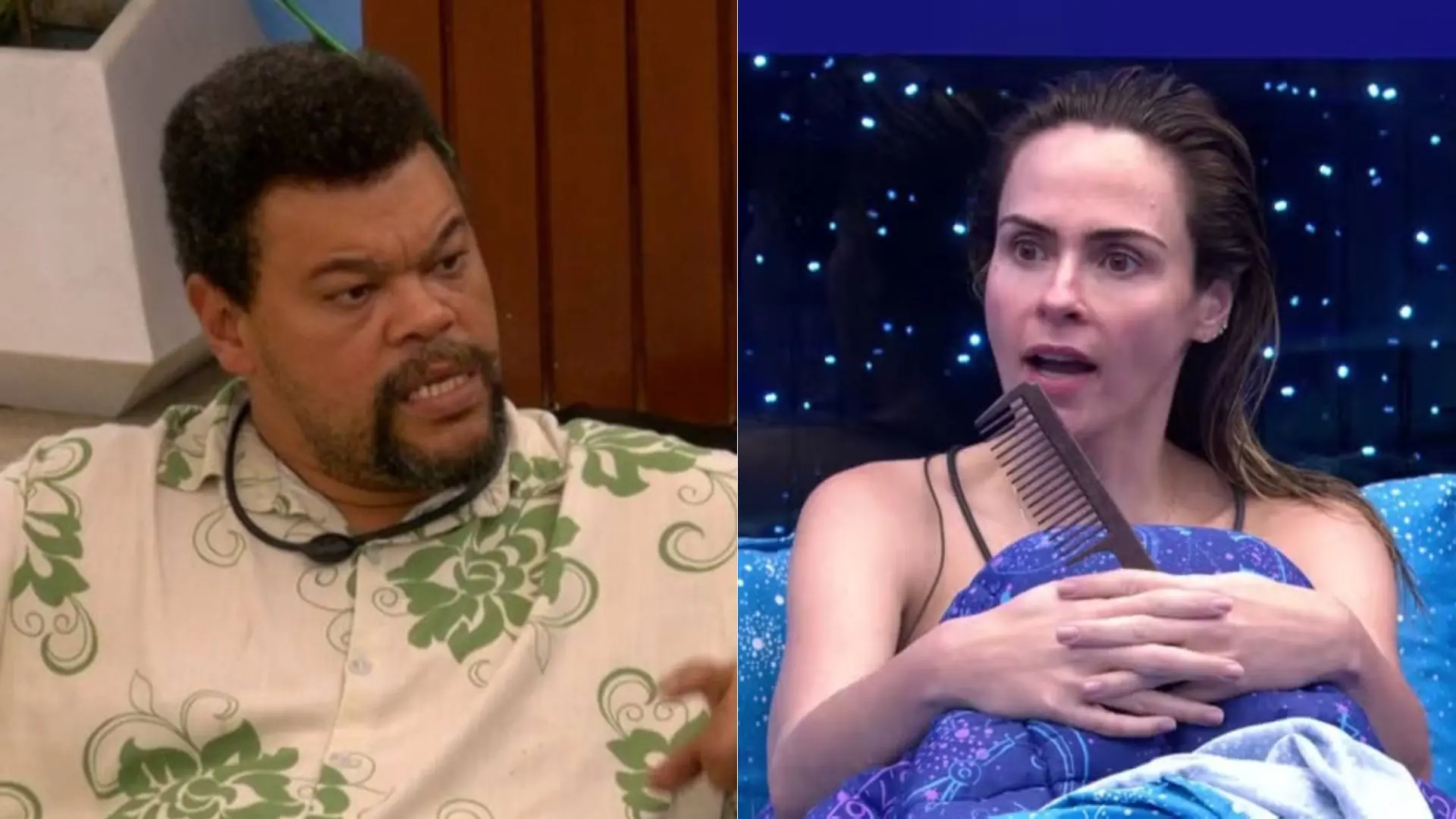 Babu Santana e Ana Paula Renault.