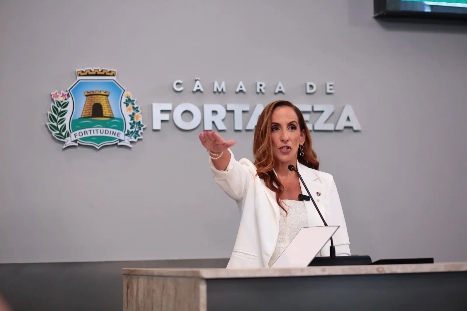 Foto de Kamila Cardoso, advogada e suplente que assumiu vaga na Câmara de Fortaleza.