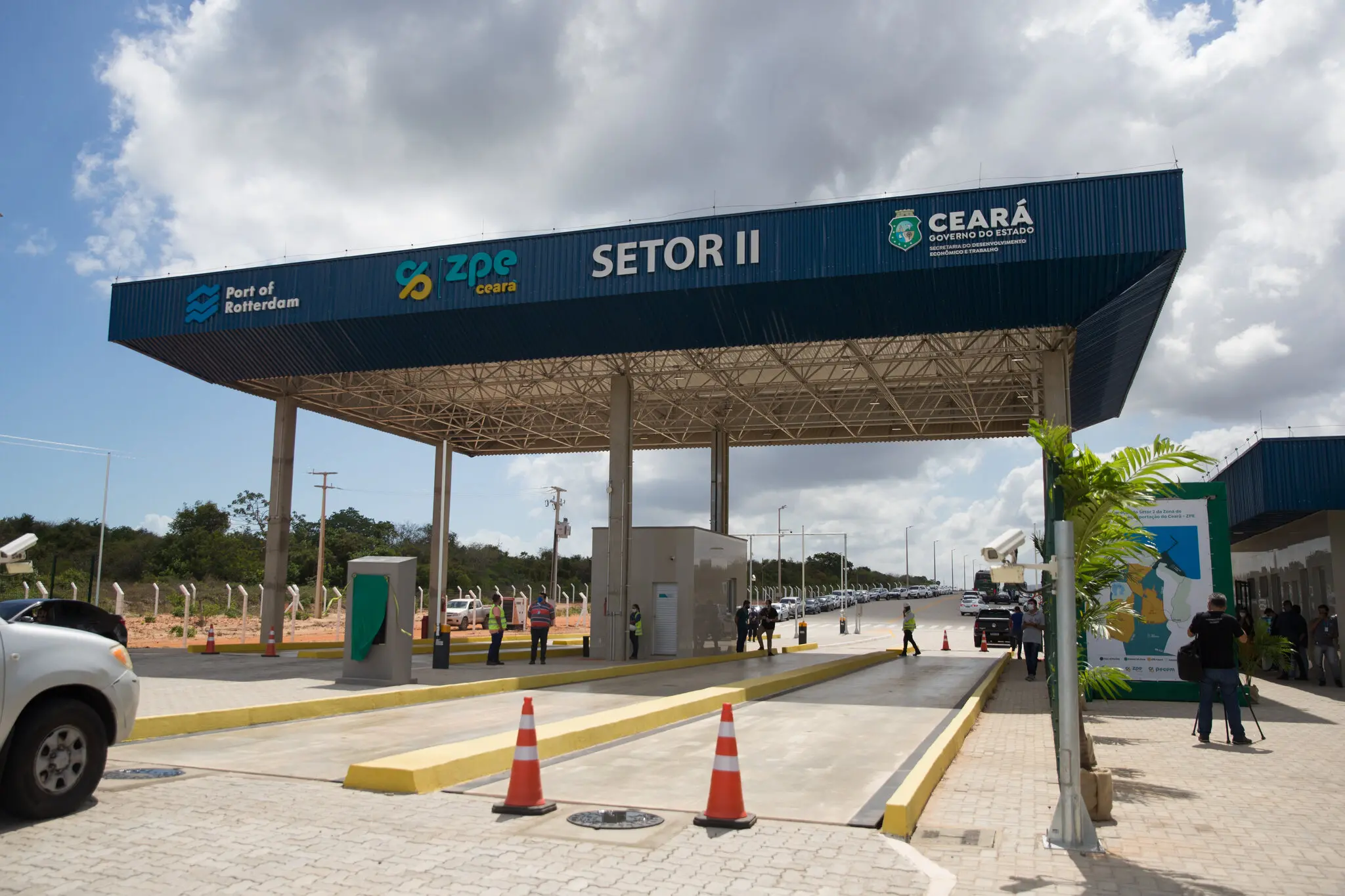 Fachada da Zona de Processamento de Exportação do Ceará (ZPE Ceará).