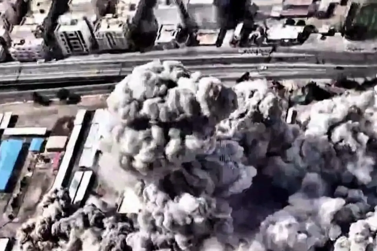 Foto aérea de instalações iranianas atacadas pelos EUA e Israel, neste sábado (28).