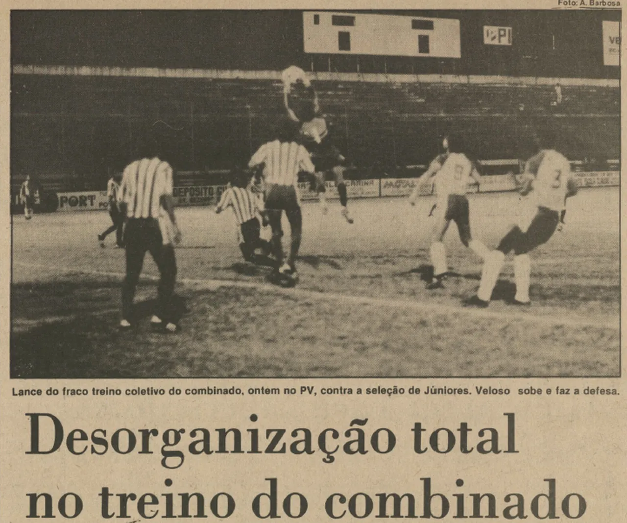 Desorganização do treino do combinado de Ceará e Fortaleza