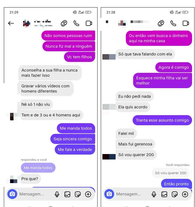 print imagem instagram direct.