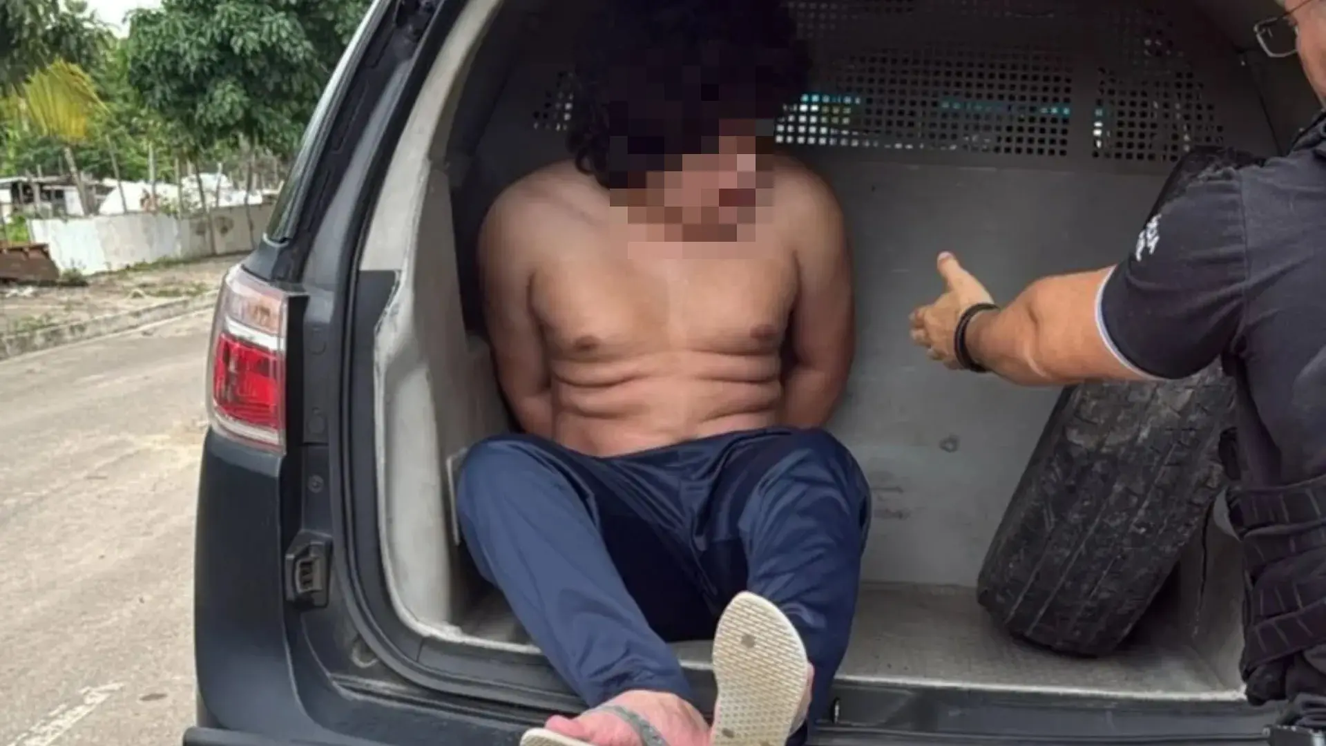 Foto do suspeito de 19 anos preso em Fortaleza por matar e maltratar mais de 100 animais em lives.