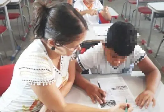 Estudante em creche de Caridade, no interior do Ceará.