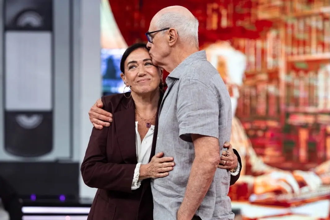 Imagem de Lilia Cabral e Marcos Caruso, que estarão no Caldeirão com Mion de sábado (7).