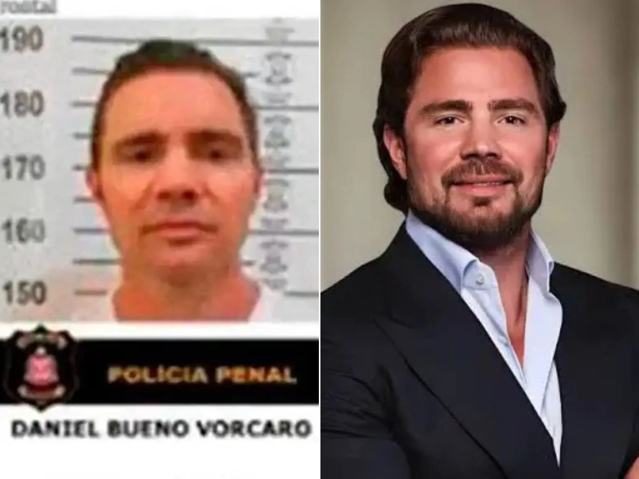 Fotos mostram Daniel Vorcaro após ser preso pela Polícia Federal.