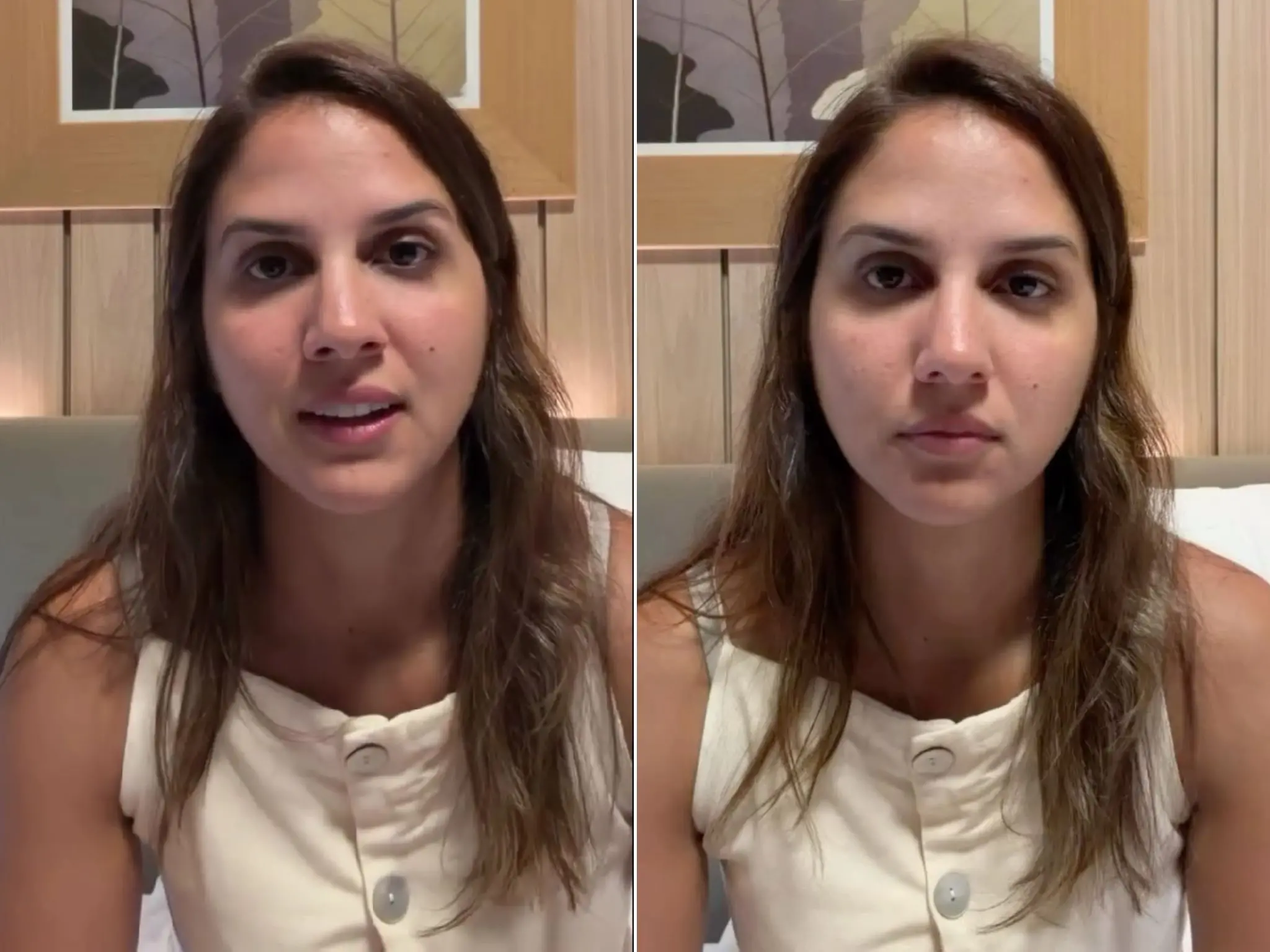 Trechos do vídeo da vereadora do Recife, Andreza Romero, sobre o caso de importunação sexual no Beach Park.