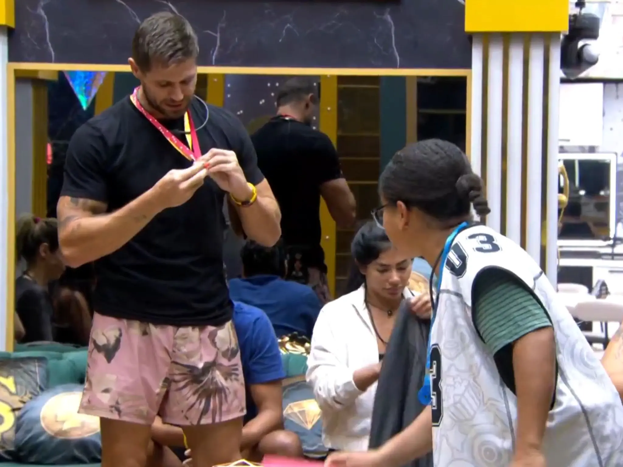 Jonas e Milena no BBB 26.