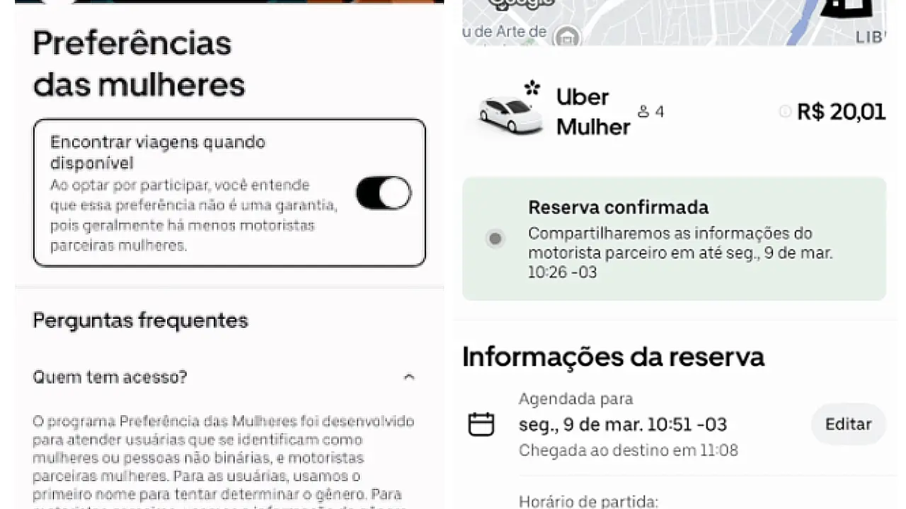 Imagem da notícia Passageiras da Uber vão poder escolher motoristas mulheres em Fortaleza