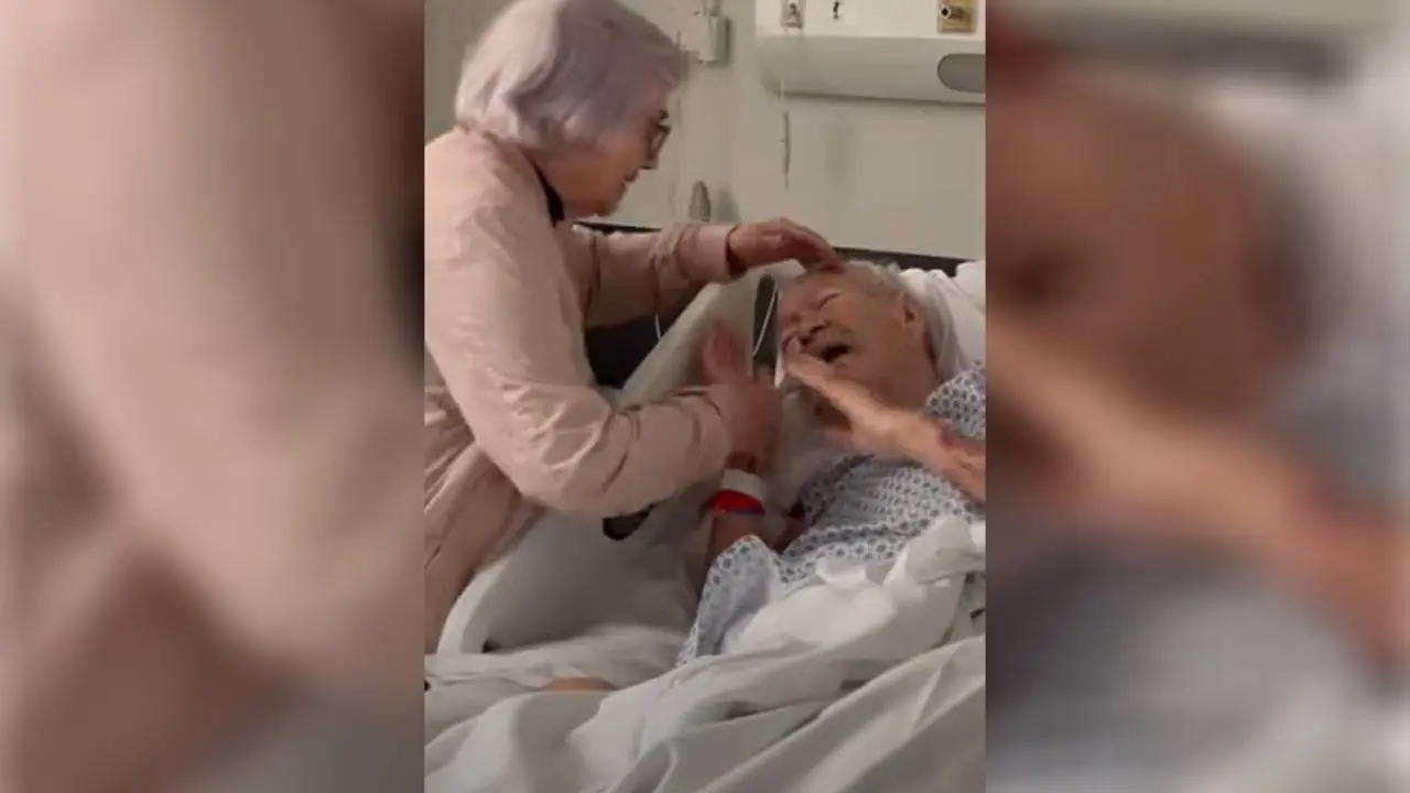 Imagem da notícia 'Oi, meu amor': idoso se despede da esposa antes de morrer; veja vídeo