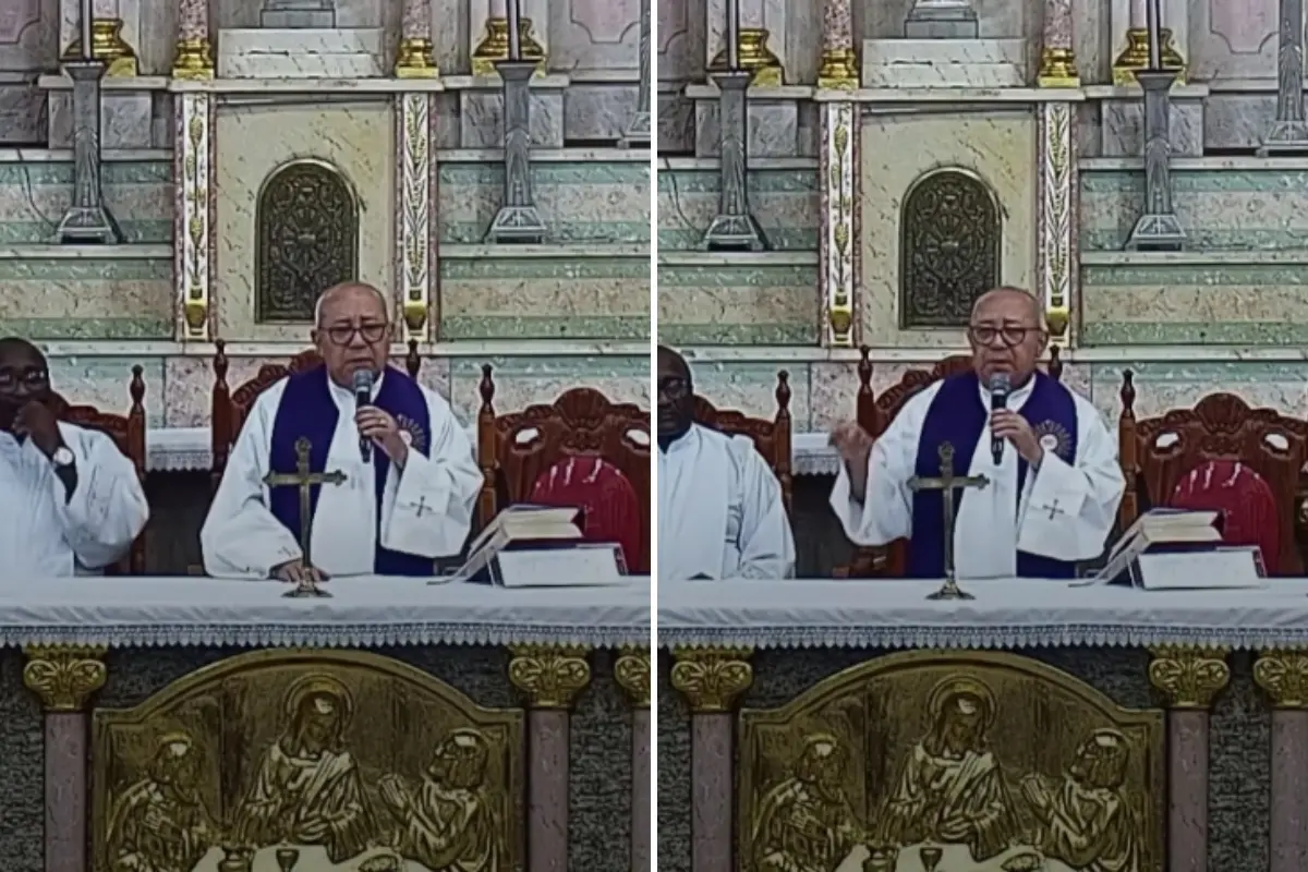 Imagem do padre Cézar Teixeira, pároco da Paróquia Nossa Senhora da Piedade, no bairro Joaquim Távora.
