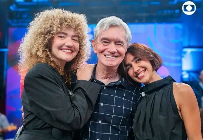 Serginho Groisman e a dupla Anavitória.