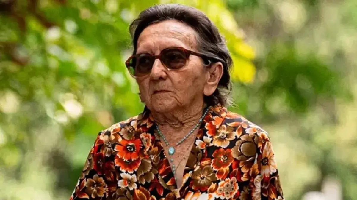 Foto de Tânia Maria em O Agente Secreto, em que interpretou Dona Sebastiana.