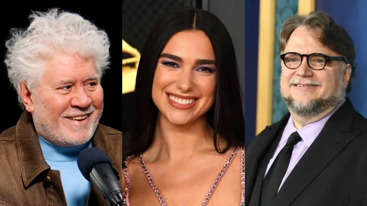 Montagme de Pedro Almodóvar, Dua Lipe e Guillermo Del Toro.
