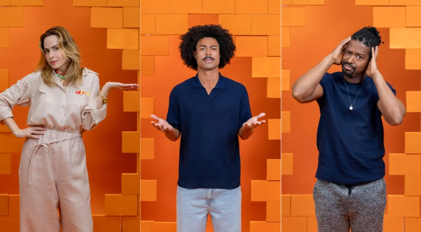 Ana Paula, Breno e Boneco no Paredão do BBB 26.