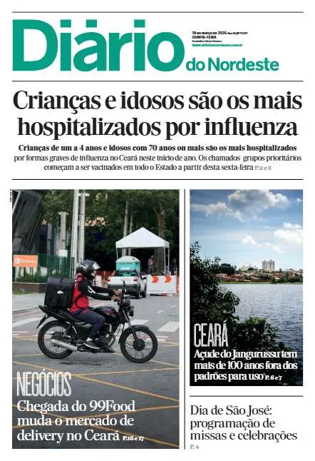 Capa da edição do dia