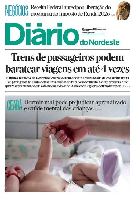 Capa da edição do dia