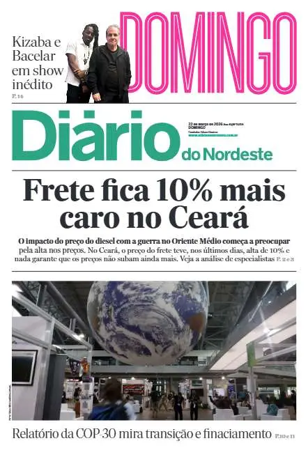 Capa da edição do dia