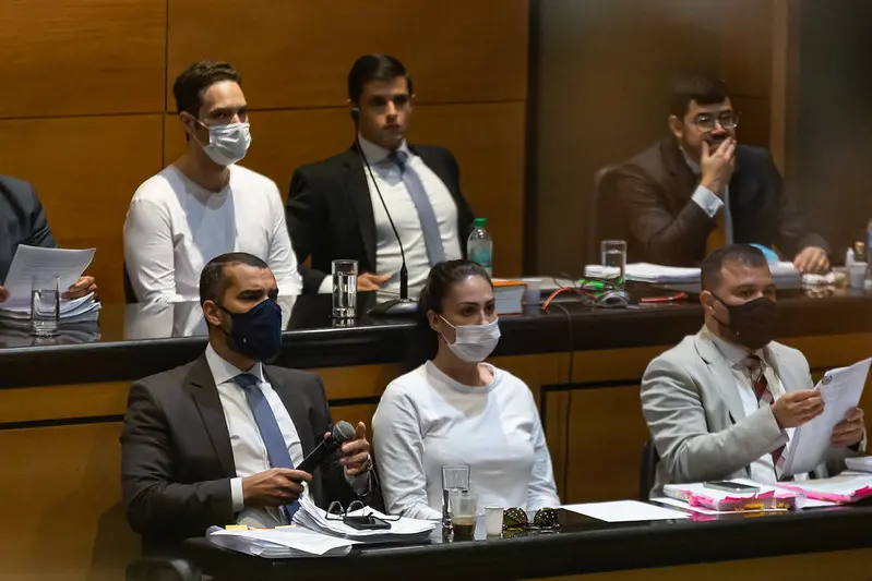 Foto da Oitiva de Testemunhas do caso Henry Borel.