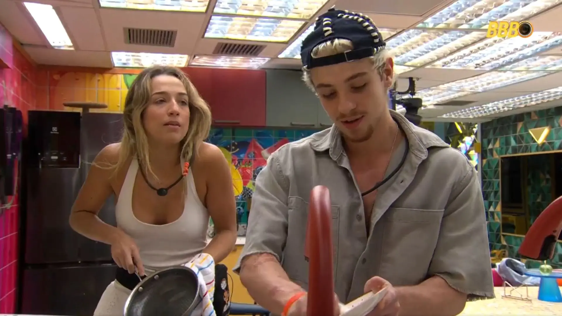 Foto de Juliano e Samira no BBB26.