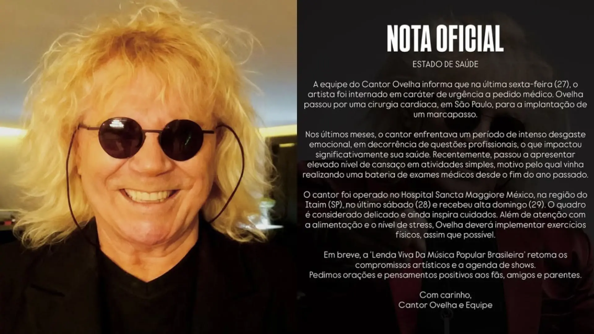 Foto do cantor Ovelha.